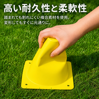 Color Cones Marker Cones Training Cones Set of 10 For Soccer Futsal Practice Flexible Material