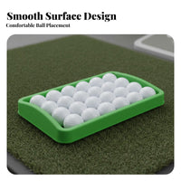 Large Capacity Silicone Golf Ball Box Long-Lasting Golf Practice Ball Holder Flexible for Golfers, Beginners, Backyard