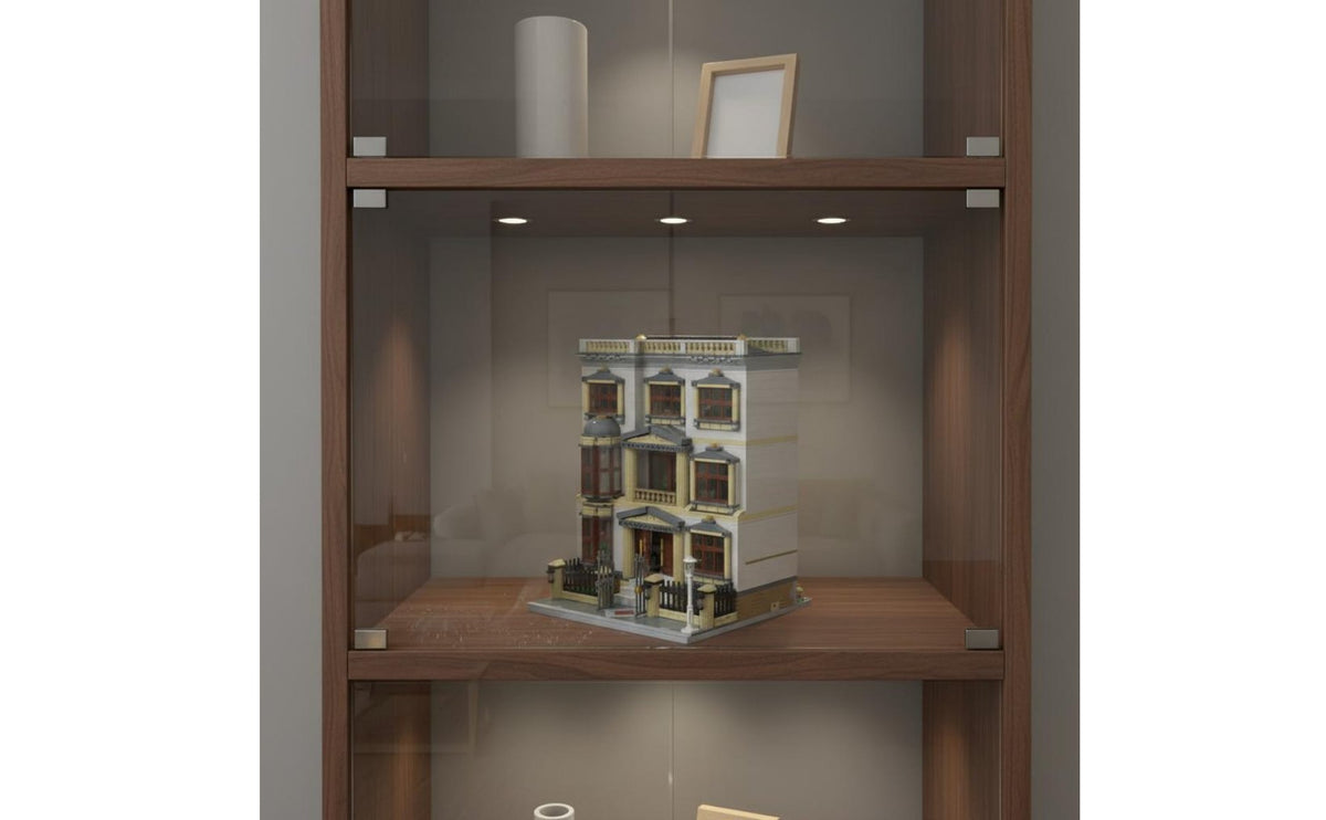 Brick Compatible Classical Villa Building Blocks Display Piece MOC Building Set Detailed Interior for Teenagers, Shelf Decoration