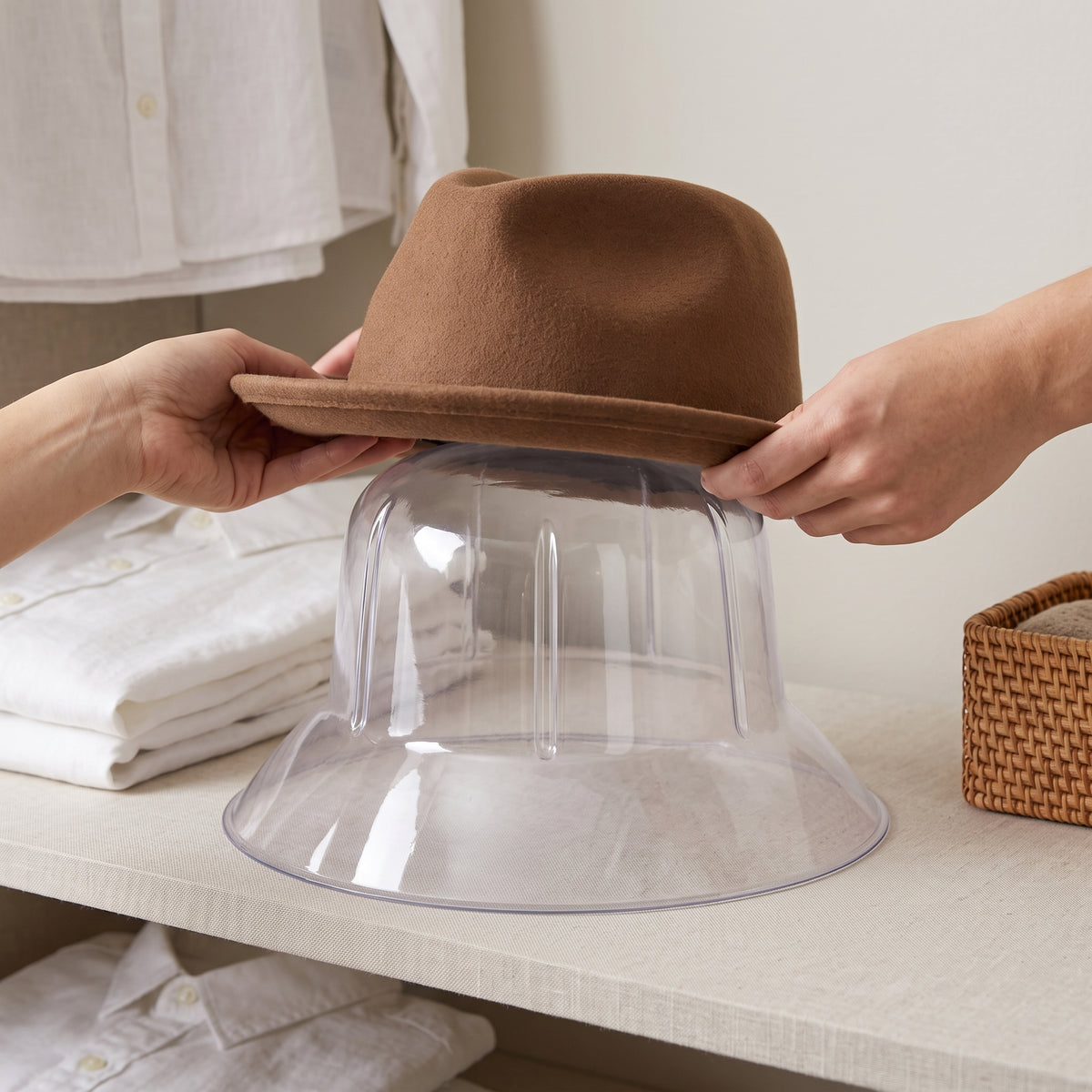 PVC Hat Holder Stand for Fedora and Bucket Hats - Organizer and Shaper