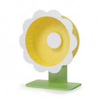 Exercise Running Wheel with Stand Flower-Shaped Hamster Wheel with Stand Adjustable Pet Toy for Hamsters, Habitats, Cages