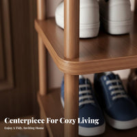 Space Saving Multi-Layer Shoe Rack Large Capacity Multi-Tier Shoe Shelf Easy Assembly Sturdy Construction for Apartment Dwellers, Homeowners, Families, Hallway, Balcony, Small Areas, Bedroom