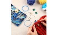 14 Pairs Organized Storage Detachable Knitting Needle Set Easy to Organize Detachable Knitting Set Rust-Resistant Fiber Craft Supply Glide for Home Crafting, Travel