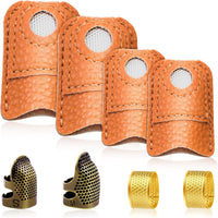 8 Pieces Thimble Assortment Long-Lasting Notions Breathable for Mending
