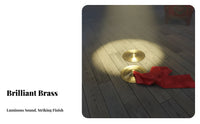 2 Pieces vibrant Sound Paired Hand Cymbals Easy to Play Paired Striking Discs Shiny Finish Percussion Instrument long-lasting Construction for Beginners, Musicians, Kindergarten, Music lesson, Cultural Events, Stage Performance