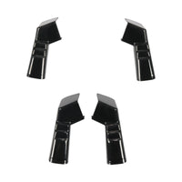 4 Pieces RV Drainage Diverter White RV Gutter Extension Extended for Motorhome