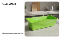 Vertical Wall Planter, Hanging Plant Box, Balcony & Living Room Green Wall, Space-Saving Design
