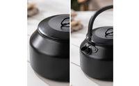 Camping Kettle Stainless Steel Kettle with Heat-Resistant Handle Boiling Water Pot Portable for Campers, Outdoor Cooking, Picnic