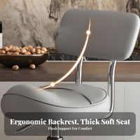 Adjustable Height Saddle Seat Stool Anti-Static Ergonomic Saddle Seat effortless Rolling Casters Seating Furniture sturdyDuty for Professionals, Salon Workers, Kitchen, Office, Workshop, Studio