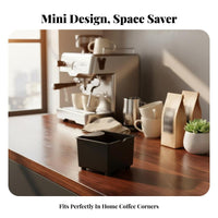 Removable Bar Espresso Knock Box Non-Slip Base Coffee Knock Box Easy to Clean for Baristas, Cafe, Restaurant, Office Pantry