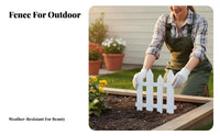 Decorative Picket Fence Versatile Layout Curved or Straight for Gardens