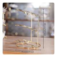 Bridal Headpiece Display Elegant Display Stand Sturdy Construction Multi-Tier Headpiece Holder for Boutique Owners, Dresser