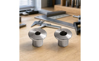 2 Pieces Drilling Guide Sleeve Aluminum Alloy Drill Guide Bushing Jig Bushing with Flange Knurled Hardware Machined
