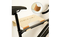 Space-Saving Bike Rack with Shelf and Hooks Padded Bike Rack with Shelf Horizontal Two-Wheeler Storage Hanger Heavy-Duty for Apartment