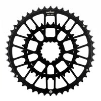 Flush Mount bike Chainring  Black Double Chainring Lightweight Biking Component
