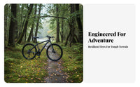 Mountain Bike Aluminum Alloy Frame Hardtail Mountain Bike Variable Speed Cycle Disc Brakes Multi-Terrain Cycle for Countryside
