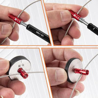 Color-Coded Nut and Bolt Thread Checker Aluminum Alloy Bolt and Nut Identifier Gauge Anodized Thread Checker Laser-Etched for Machinists