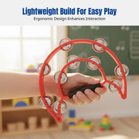 Plastic Double-Tier Hand Percussion Instrument, Orff Music, Parent-Child, Multi-Color