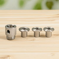 4 Pieces Drill Guide Sleeve Knurled Reducing Guide Sleeve Drill Bushing Kit Wear-Resistant Tool Accessory Stable for Woodworkers