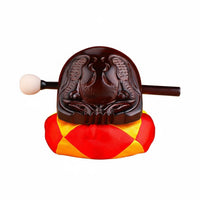 Temple Block Resonant Sound Wooden Fish Drum Mokugyo Instrument for Meditation Practitioners