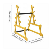 Mini Squat Rack Desk Organizer Multi-Functional Squat Rack Pen Holder Carbon Steel Fitness Themed Desk Holder for Weightlifters