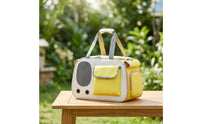 Cat Carrier Bag Compact Foldable Pet Carrier with Mesh Panels Secure for Cats