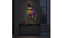 Outdoor Inflatable Witch Halloween Hanging Witch Spooky Decoration Oversized for Yard, Window, Porch