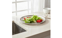 Multiuse Mixing and Draining Bowl Fast Drainage Salad Washing Bowl Easy to Clean Microporous Colander Large Capacity for Baking, Kitchen