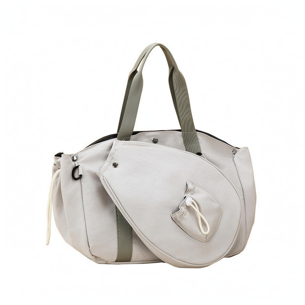 Soft-Sided Sports Travel Bag Top Handles Oxford Cloth Duffel Bag Front Zip Pocket Luggage Side Drawstring Pockets for Everyday Use