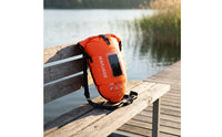 Waterproof Swimming Storage Buoy High Visibility Swim Buoy with Phone Pocket Lightweight Inflatable Swim Dry Bag Long-Lasting for Triathletes