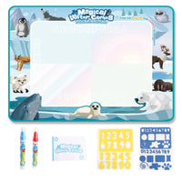 Mess-Messless Water Drawing Mat Reusable Water Doodle Mat Educational Toy Portable for Toddlers