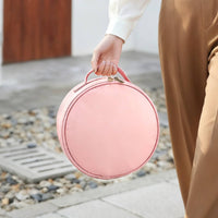 Adjustable Brightness Travel Makeup Bag with Light Divided Compartments Makeup Case with Mirror Hard-Sided Personal Care Storage 3 Color Temperatures