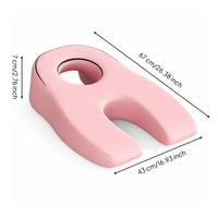Contoured Memory Foam Prone Pillow Open Design Prone Sleeping Headrest Rounded Edges