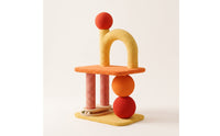 Cat Climber with Scratching Posts Small Cat Activity Center with Play Spheres Floor-Standing Furniture for Cats