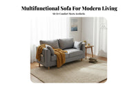 Space-Saving Fold-foldable Floor Sofa two-in-one Use Fold-foldable Mattress Lounger Adjustable spine supportrest transformable Couch Portable for Apartment Dwellers, Young Adults, Students, Bedroom, Living Room, Lounging