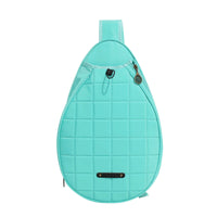 Large Capacity Badminton Backpack Double Shoulder Straps Tennis Backpack Wear-Resistant Quilted Design for Travel