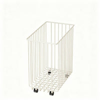 uncoveredGrid Storage Basket on Casters Ventilated Rolling Storage Basket Freestanding Organizer