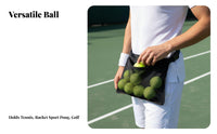 Tennis Ball Waist Bag Portable Tennis Ball Waist Pouch Multifunctional for Coaches, Women, Golf, Outdoor, Travel