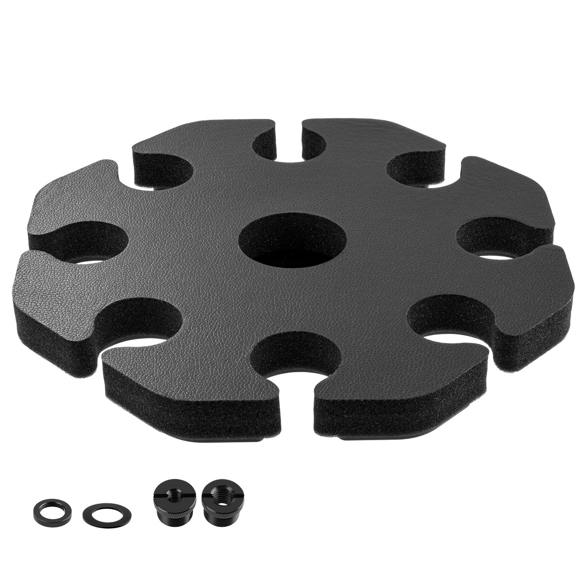Multi-Audio Pickup Stand Holder Tripod-Compatible 8-Slot Audio Pickup Stand Mic Organizer Foam-Padded Professional