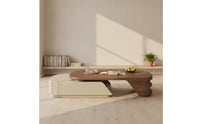 Extendable Coffee Table Telescopic Coffee Table Low-Profile Furniture for Living Room, Small Areas