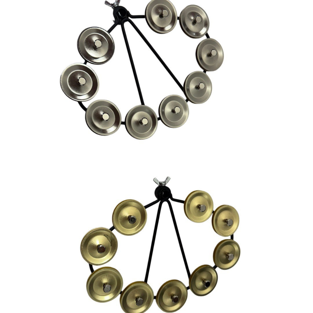 Hi-Hat Cymbal Bell Steel Bell Ring Fan-Shaped Hi-Hat Bell Cymbal Companion
