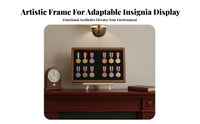 fastener Display Frame particleproof Enamel fastener Frame Large Capacity for Collectors