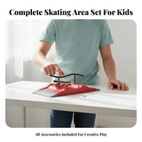 Great Gift Fingerboard Skatepark Combinable Parts Mini Skatepark Playset Modular Design for Teens, Hobbyists
