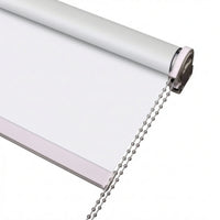 Roller Blind with Chain Control Half-Blackout Roller Blind Window Treatment Light Filtering Sun Blocking for Office, Kitchen
