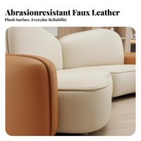 Curved Couch curved Shape Curved Settee Comfortable Seating Sofa for Interior Designers, Apartment Dwellers, Reception Area, Living Room, Small Spaces