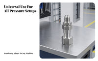 360 Degree Swivel Adapter Compact Pressure Washer Adapter Stainless Steel Coupler Corrosion Resistant Inline Coupling Heavy Duty