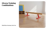 Flexible Balance Beam and Jump Box Motor Skills Development Kindergarten Physical Training Set Modular Design Foam Climbing Blocks Set for Infants