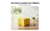 Cute Celestial Design Star and Moon Shaped Soft Chair Playful Aesthetic child's Low Seat Sturdy Construction kids' Furniture for Preschoolers, Toddlers, Educators, Kindergarten, Daycare Center, Classroom, Bedroom