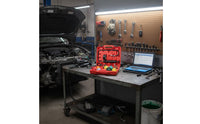 34 Pieces Multiple Adapters Cooling System Pressure Test Kit Wide Compatibility Cooling System Pressure Tester Portable Case Car Cooling Unit Leak Tester for Mechanics, Garage