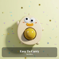 Decorative Egg Yolk Stress Toy Sensory Play Popping Egg Press Toy Soft Silicone for Students, Adults, Office